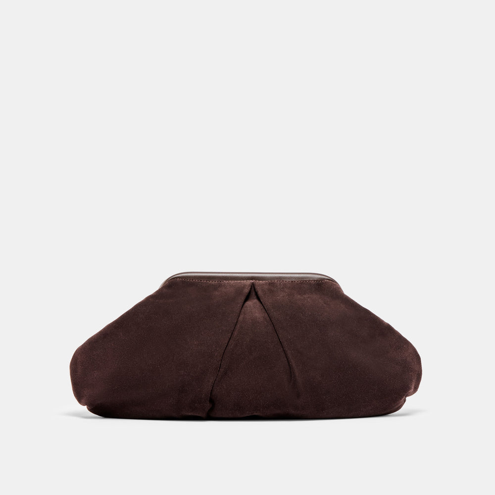Dolce Vita ACCESSORIES | Sahara Espresso Suede Clutch