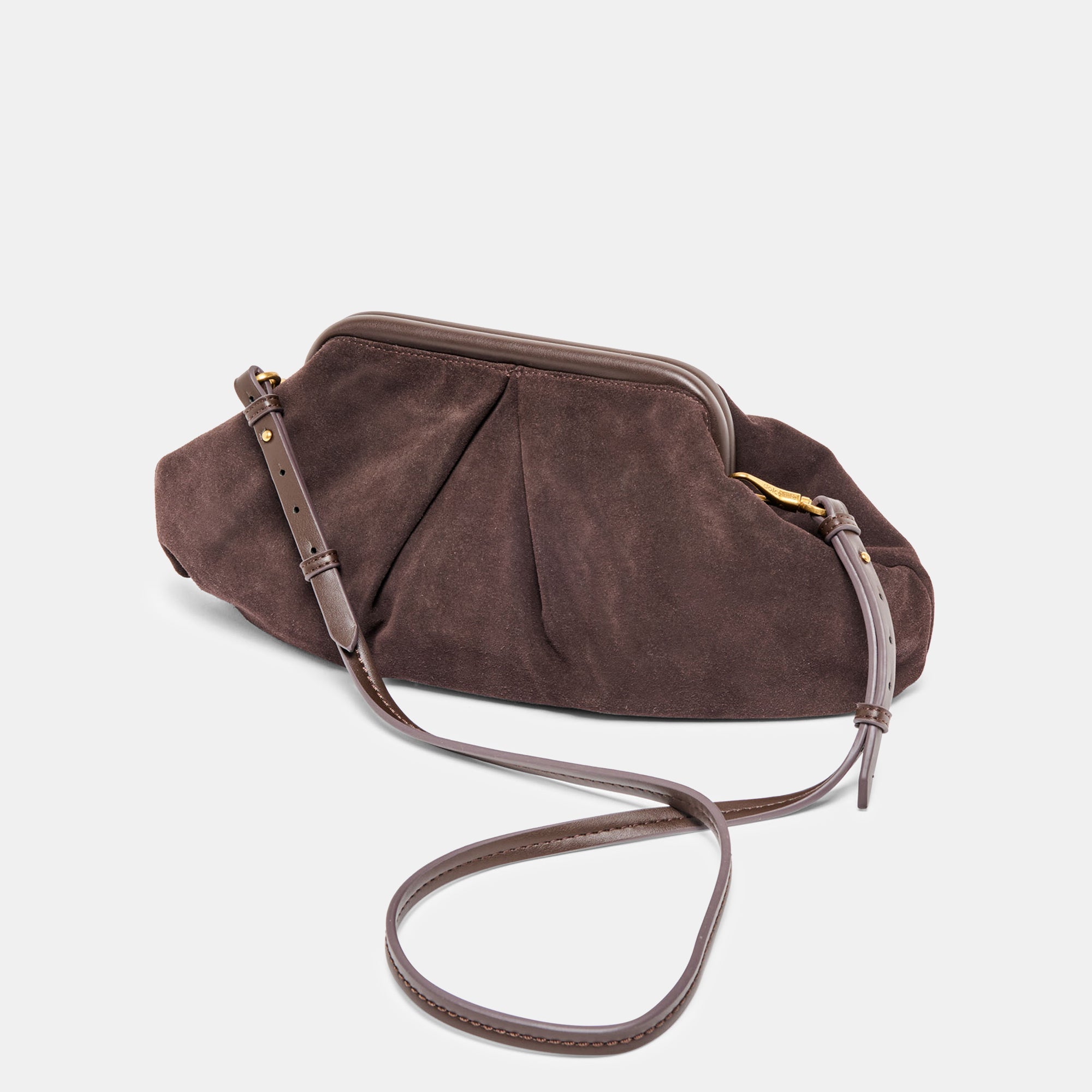 Dolce Vita ACCESSORIES | Sahara Espresso Suede Clutch