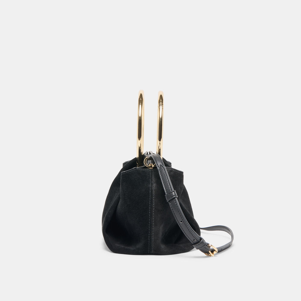 Dolce Vita ACCESSORIES | Channing Black Suede Handbag