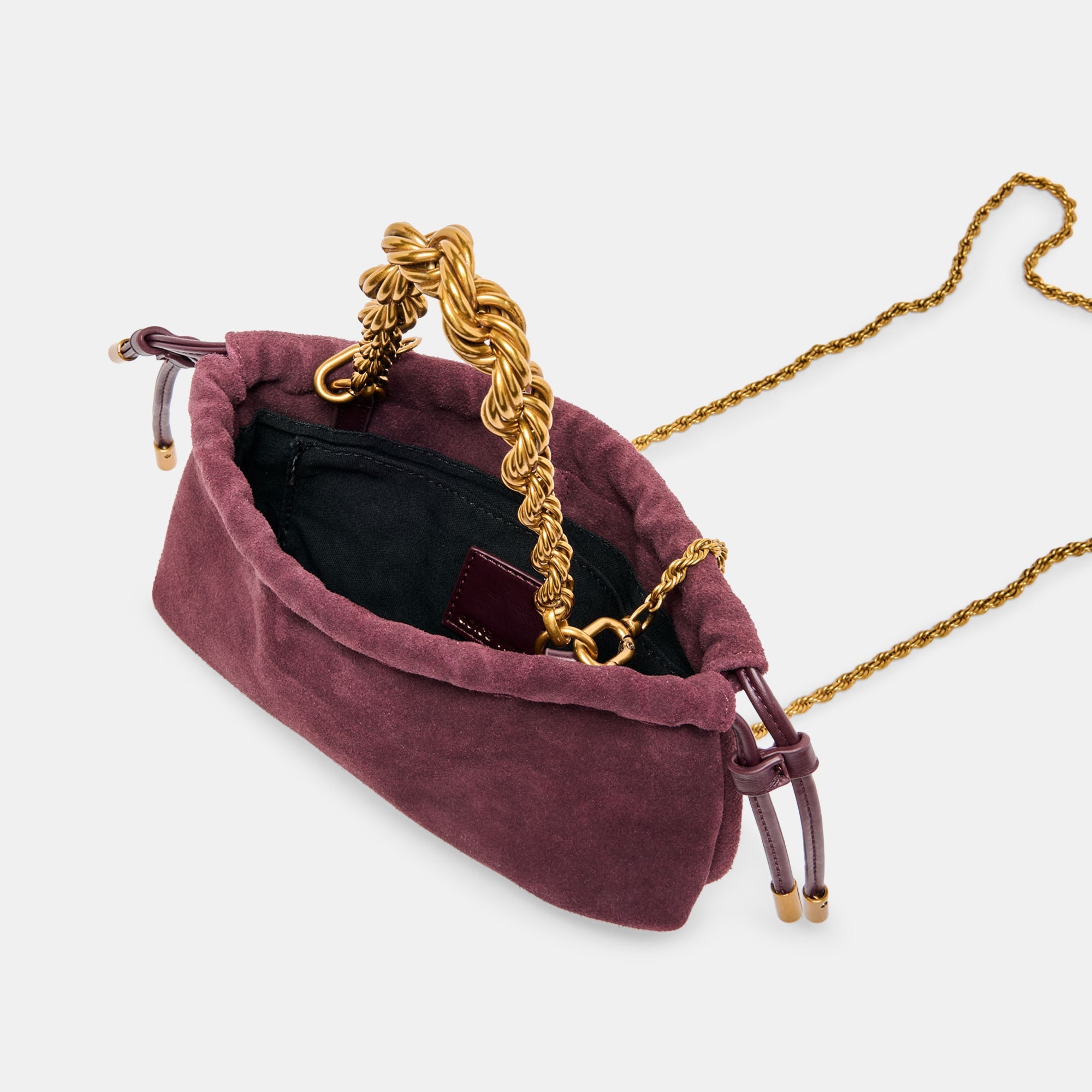 Dolce Vita ACCESSORIES | Cleo Burgundy Suede Crossbody