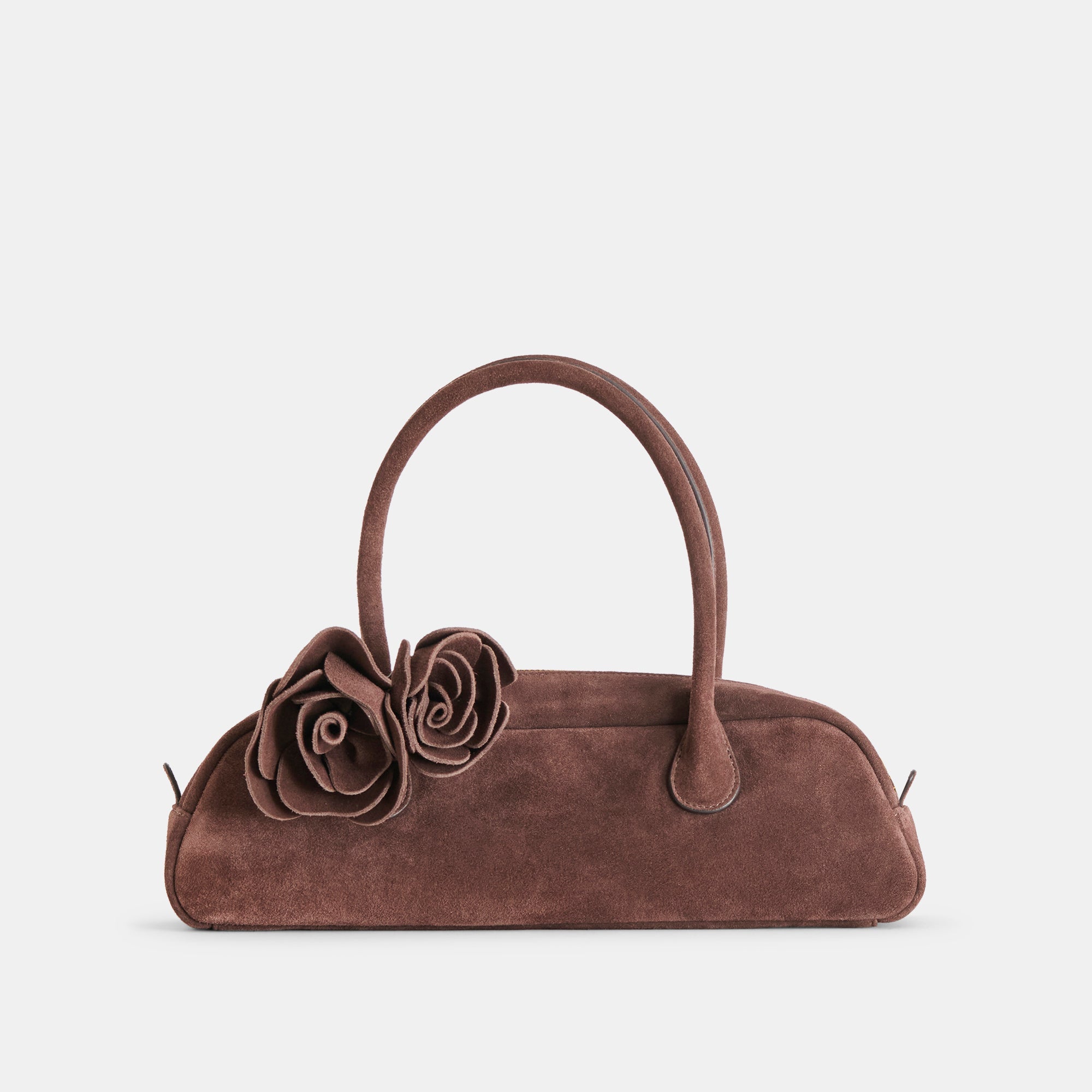 Dolce Vita ACCESSORIES | Boracay Chocolate Suede Shoulder Bag