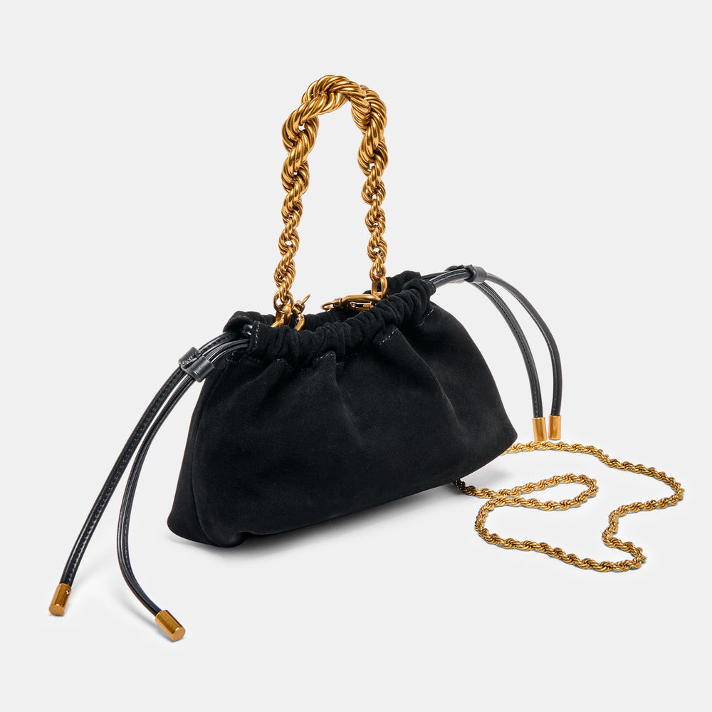 Dolce Vita ACCESSORIES | Cleo Black Suede Crossbody