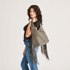 Dolce Vita ACCESSORIES | Nakoma Olive Suede Shoulder Bag
