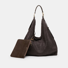 Dolce Vita ACCESSORIES | Miriel Chocolate Raffia Tote