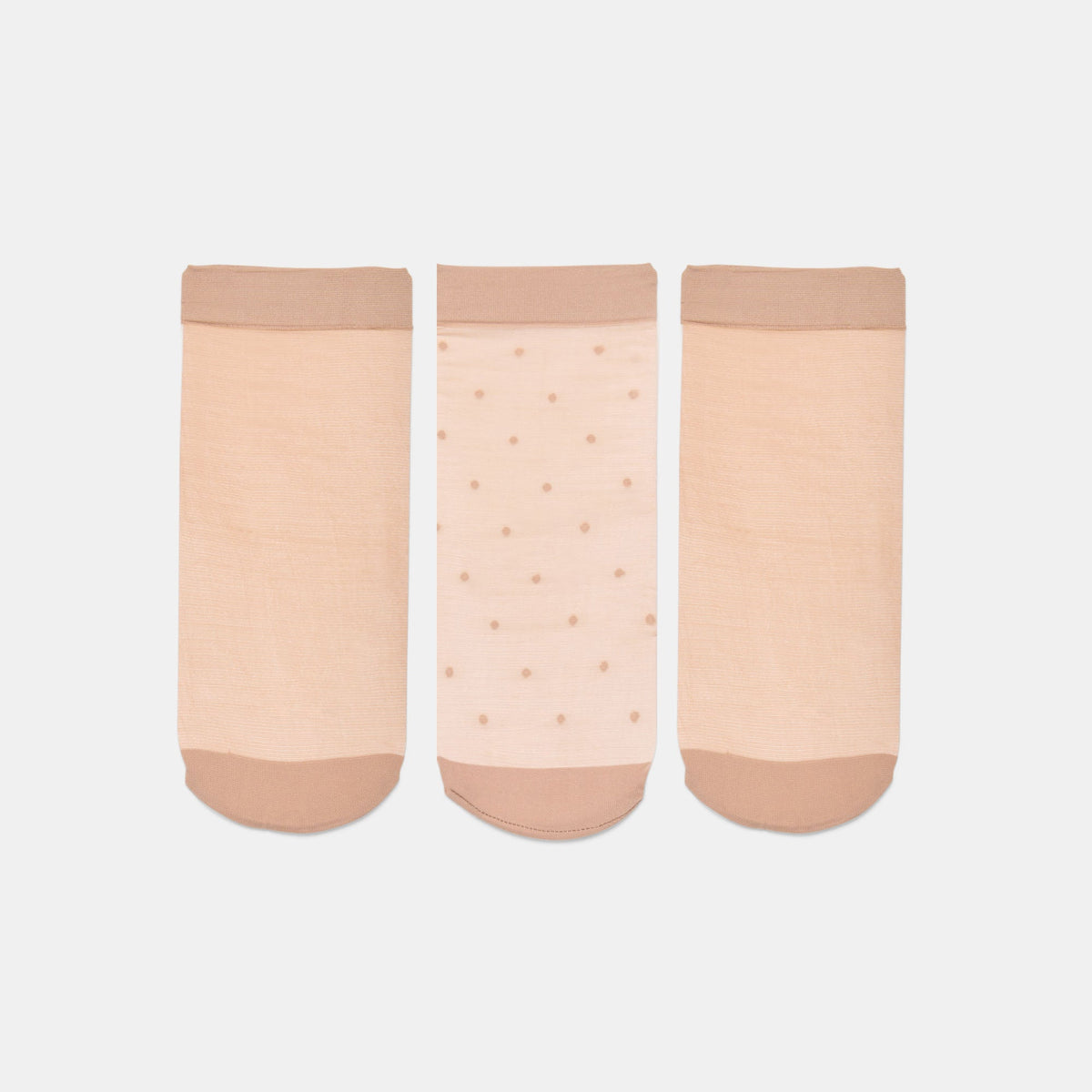 Dolce Vita Sale | 3-Pack Ditsy Dot Blush Sheer Anklet Socks