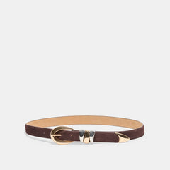 Dolce Vita ACCESSORIES | Mixed Metal Mahogany Buckle Belt