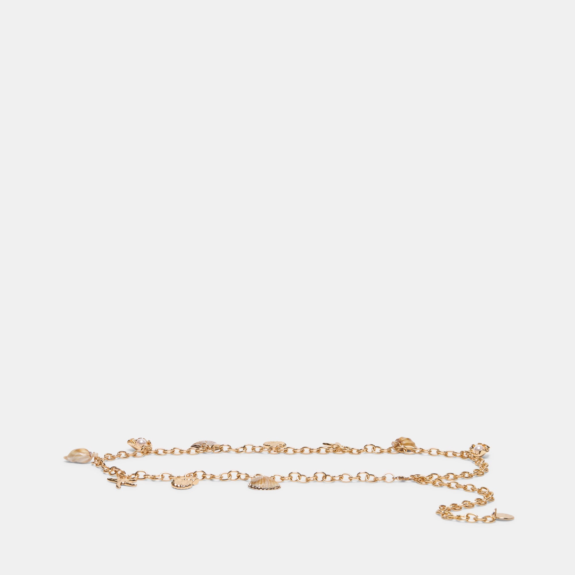 Dolce Vita ACCESSORIES | Shell Gold Chain Link Belt