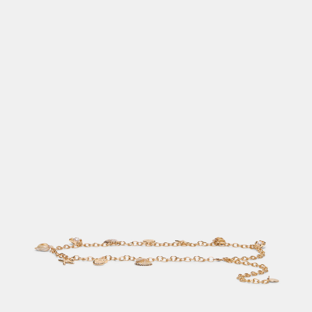 Dolce Vita ACCESSORIES | Shell Gold Chain Link Belt