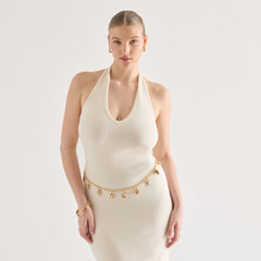 Dolce Vita ACCESSORIES | Shell Gold Chain Link Belt