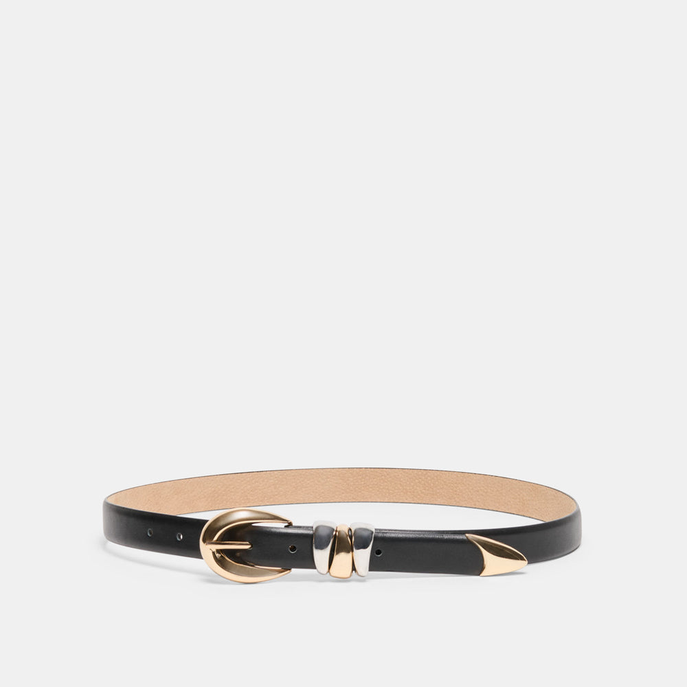 Dolce Vita ACCESSORIES | Mixed Metal Black Buckle Belt