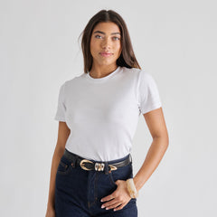 Dolce Vita ACCESSORIES | Mixed Metal Black Buckle Belt