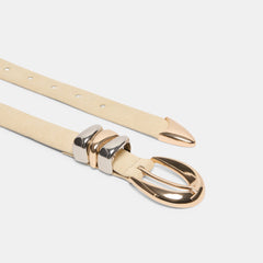 Dolce Vita ACCESSORIES | Mixed Metal Sand Suede Buckle Belt