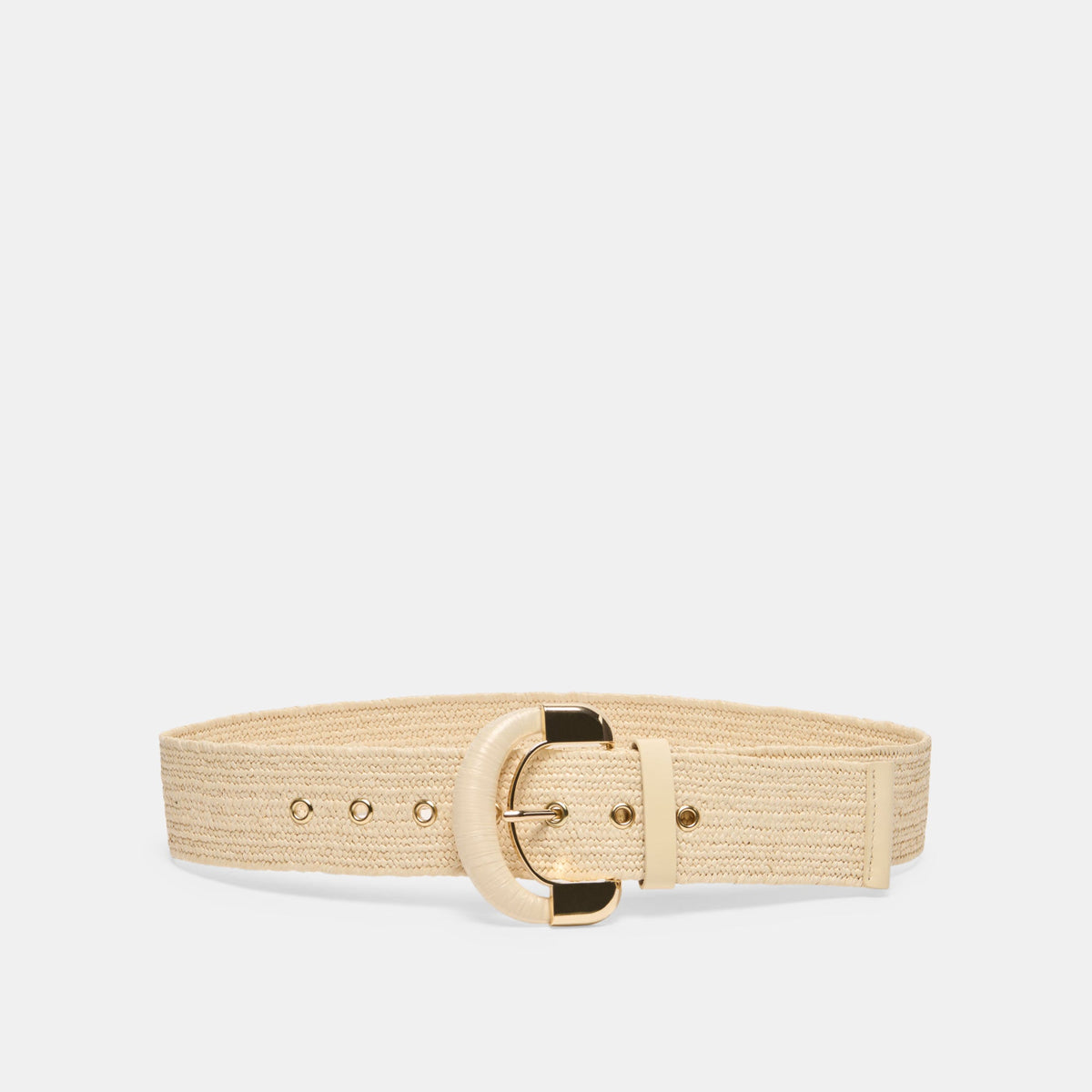 Dolce Vita ACCESSORIES | Raffia Oversized Buckle Natural Raffia Belt