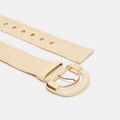 Dolce Vita ACCESSORIES | Raffia Oversized Buckle Natural Raffia Belt