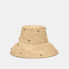 Dolce Vita ACCESSORIES | Straw Natural Cloche with Charms