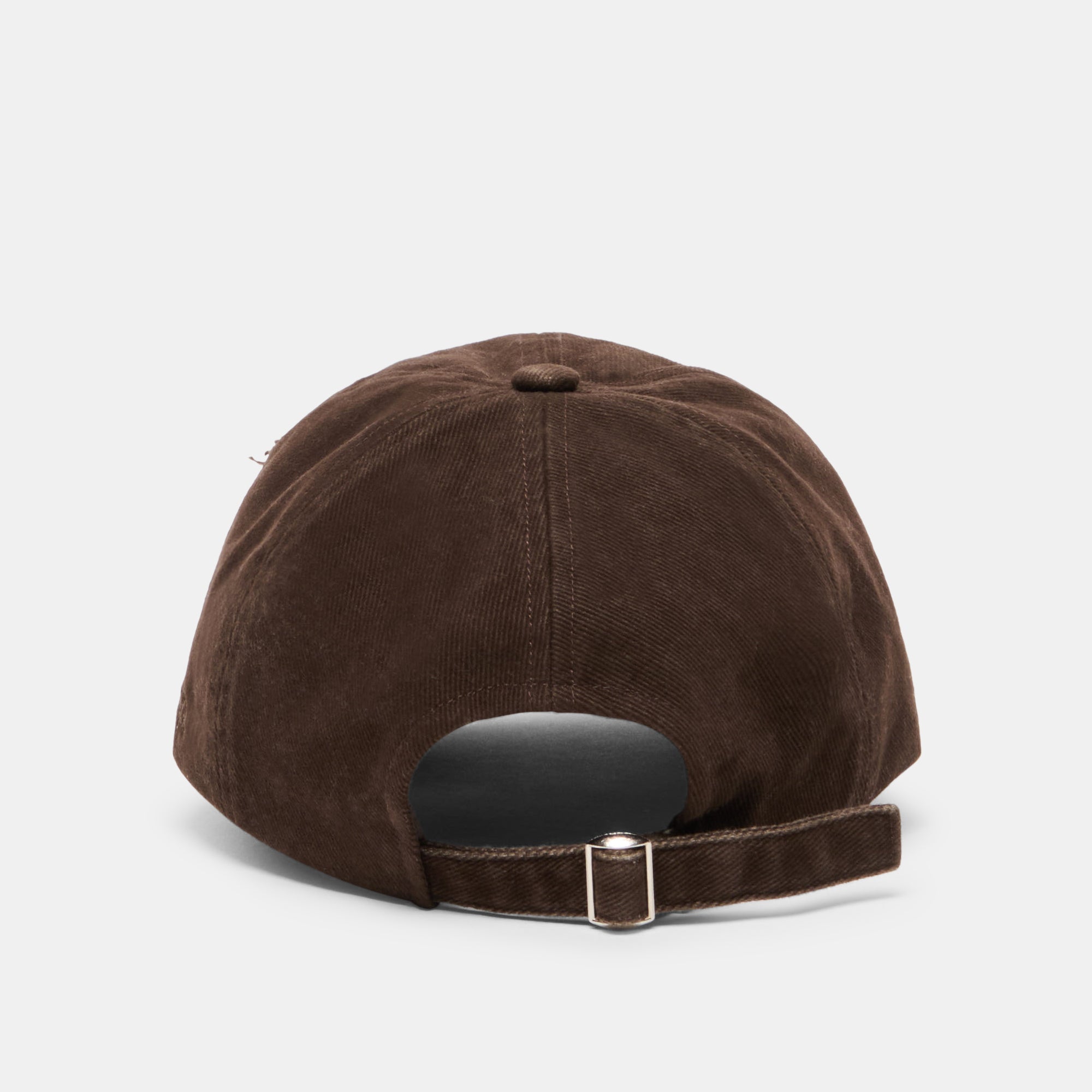 Dolce Vita ACCESSORIES | Distressed Dark Brown Baseball Cap with Embroidery