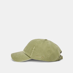 Dolce Vita ACCESSORIES | Distressed Olive Baseball Cap with Embroidery